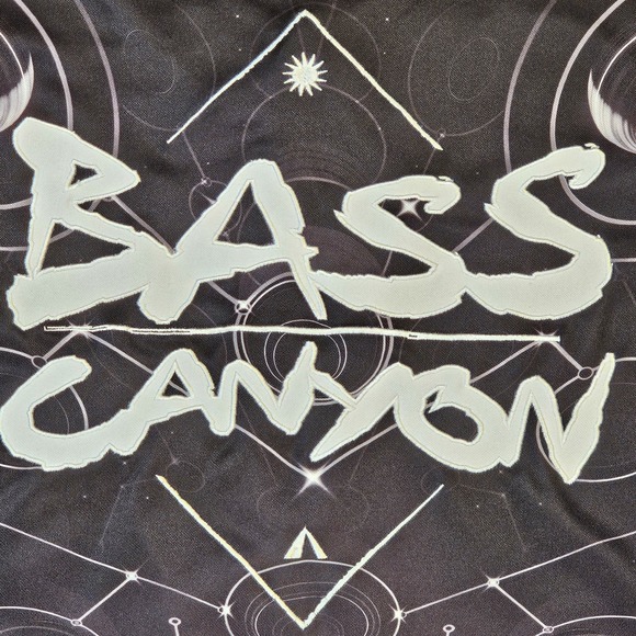 Bass Canyon EDM Jersey Mens Small Graphic Jersey Baseball Dubstep Embroidered - Picture 10 of 12